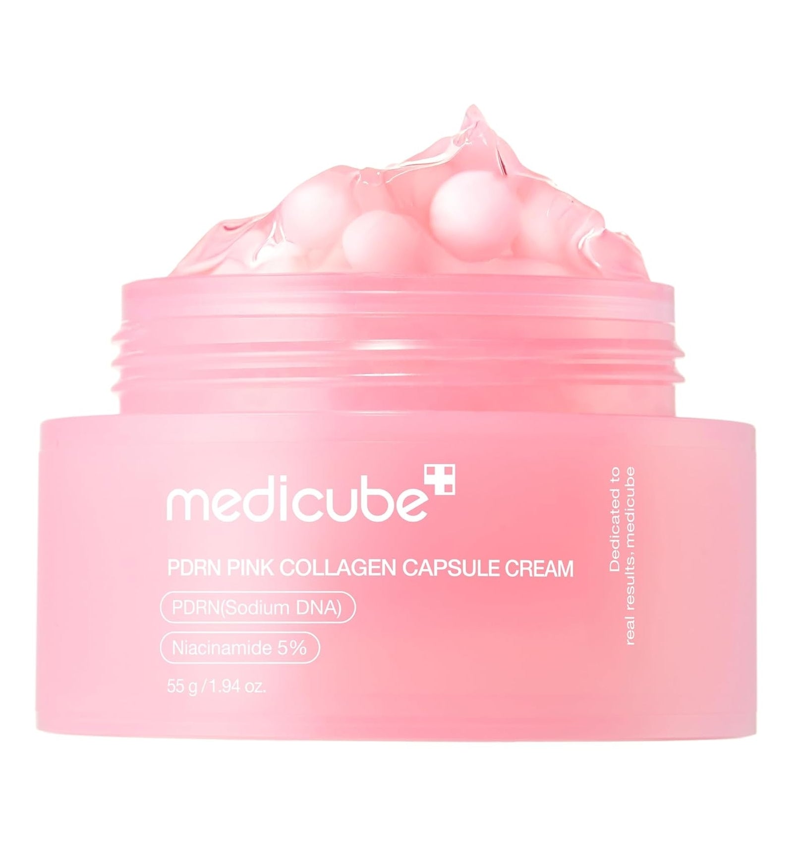 Medicube - PDRN Pink Collagen Capsule Cream - Crema hidratante con cápsulas de PDRN