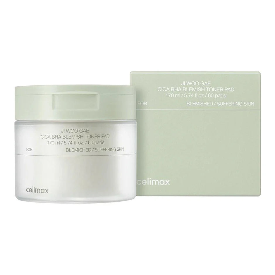 Celimax - Ji Woo Gae Cica BHA Blemish Toner Pad - Almohadillas con Tónico